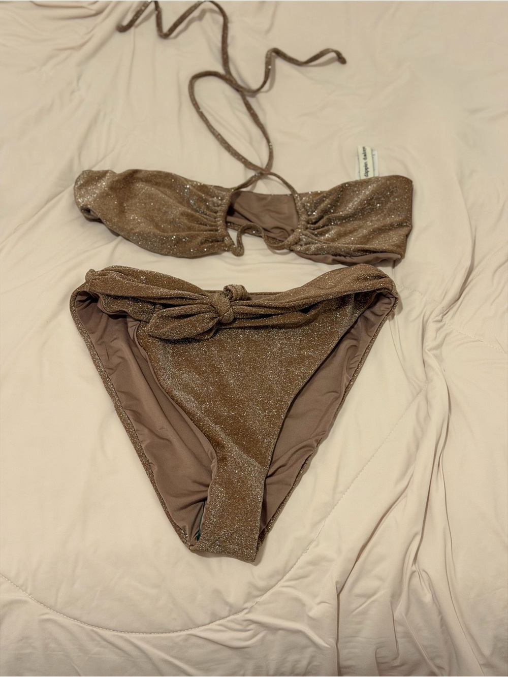 Dippin' Daisy's Metallic Taupe Velvet Lounge Set